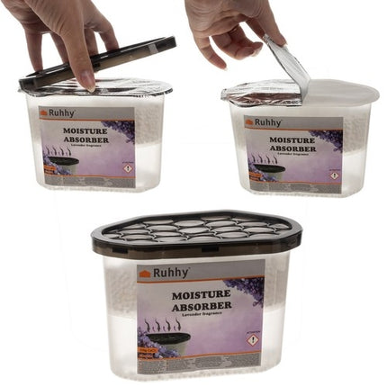 Absorbeur d'humidité lavande - 2x500ml Ruhhy 22137