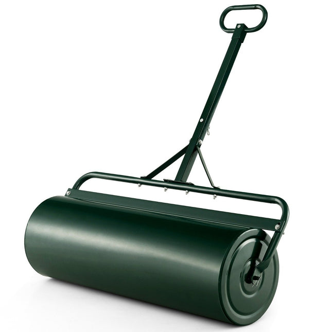 Gartenwalze Metall 113L, mit Wasser/Sand befüllbar, Grün