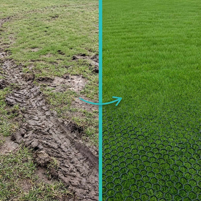 Rasenstabilisierungsgitter, wetterfester Kunststoff