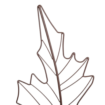 Ensemble de treillis métallique en forme de feuille pour plantes grimpantes