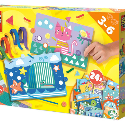Lernen, Formen zu kleben und zu erkennen – Kreatives Spielset