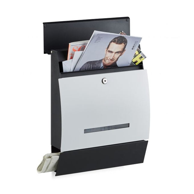 Boîte aux lettres avec porte-journaux