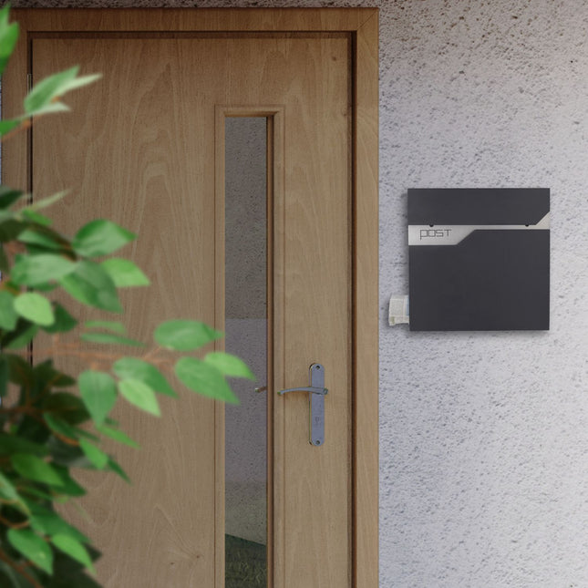 Boîte aux lettres avec porte-journaux