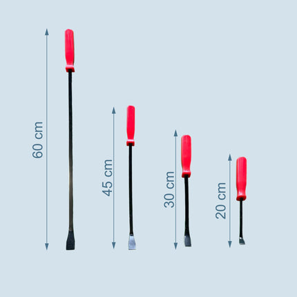 Jeu de barres de levier, 4 pièces, longueurs de 200 à 600 mm