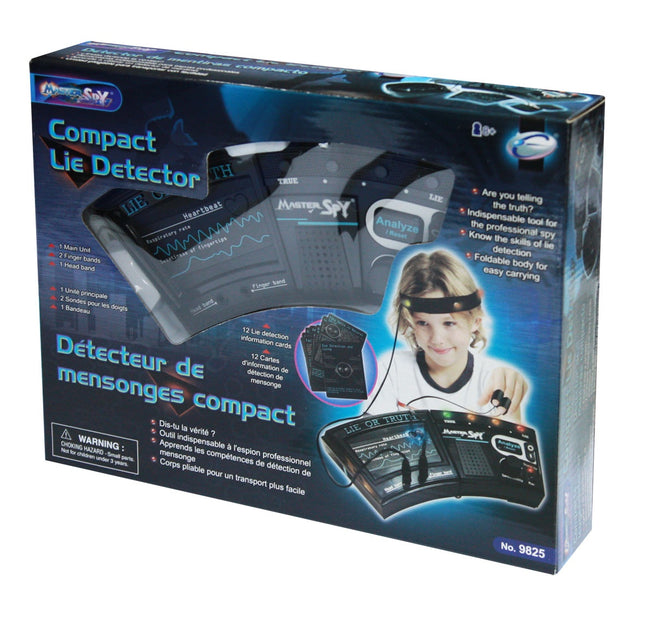 Coffret de jeu détecteur de mensonges avec fonctions interactives et accessoires