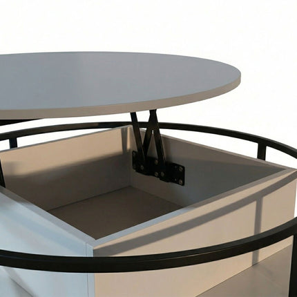 Table basse relevable - Rangement dissimulé à hauteur réglable