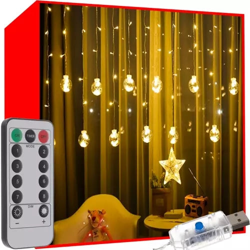 Barrière immatérielle 108LED USB blanc chaud KŚ19736