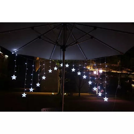 Lichtervorhang 136LED USB kaltweiß KŚ19740 