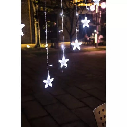 Lichtervorhang 136LED USB kaltweiß KŚ19740 