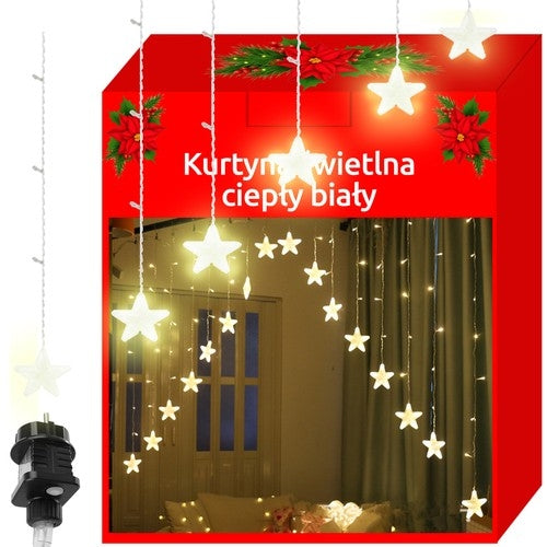 Lichtvorhang 136LED - warmweiß 31V KŚ11337 
