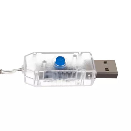Lichtervorhang 138 LED USB - kaltweiß KŚ19752 