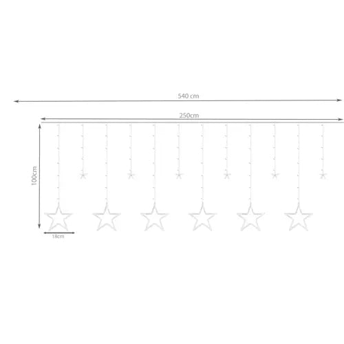 Lichtervorhang 138 LED USB – mehrfarbig KŚ19748