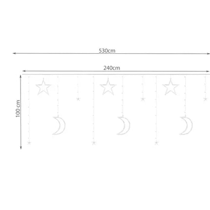Barrière immatérielle 138 LED USB - blanc chaud KŚ19758