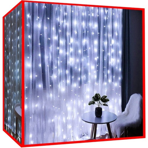 Lichtvorhang 300LED - kaltweiß 31V KŚ11333 