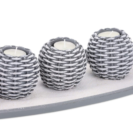 Lichtdekoration mit 5 Teelichthaltern