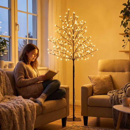 Lighted Cherry Blossom Tree 150 cm with 160 LEDs, 20 Bendable Branches, IP44