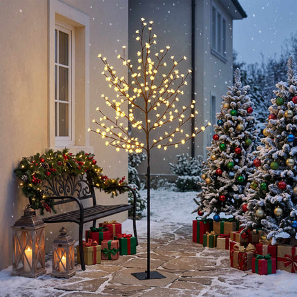 Lighted Cherry Blossom Tree 180 cm with 200 LEDs, 20 Bendable Branches, IP44