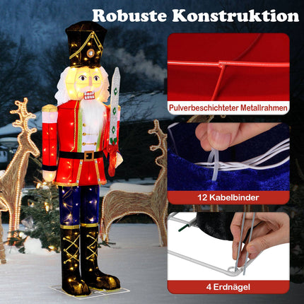 Casse-Noisette lumineux, 157 cm, 100 LED