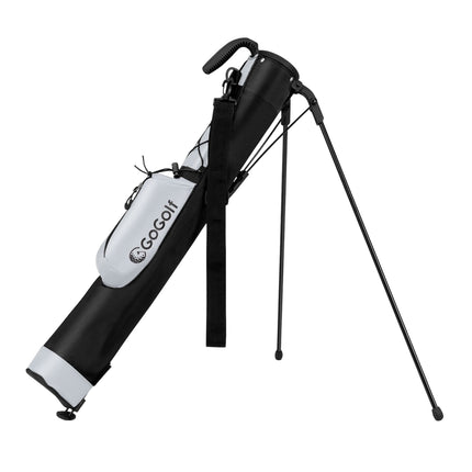 Leichtes Golf-Standbag mit 2-facher Schlägerunterteilung und Regenhaube