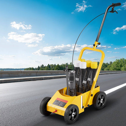 Line Striping Machine, 2–4 In Adjustable, 4-Wheel