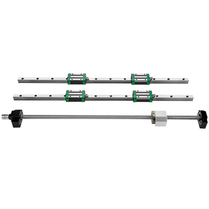 Linear Guide Rail Kit 1000mm, 2 Rails with Ballscrew
