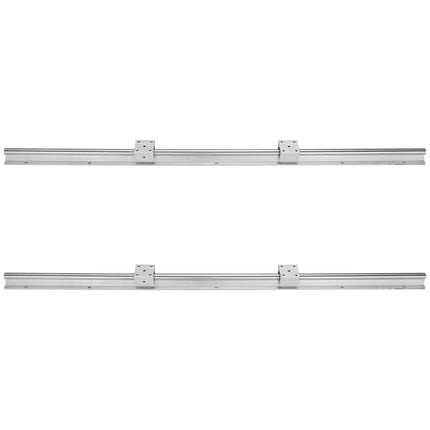 Linear Guide Rail Set, 12mm x 1000mm, 2 Rails 4 Blocks