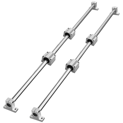 Linear Guide Rail Set, 16mm x 1000mm, 2 Rails 4 Blocks
