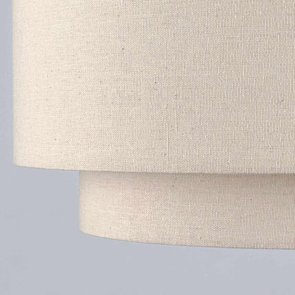 Deckenleuchte Leinen, Beige Bronze, 24x35 cm