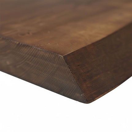 Massivholzregal mit Naturkante – Rustikales schwebendes Design