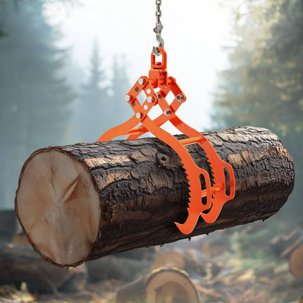 Log Lifting Tongs 36 in, 4-Claw, 3300 lb Swivel