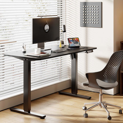 Cadre de bureau électrique réglable en hauteur LogiLink, un moteur, noir
