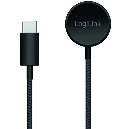 LogiLink Magnetisches Ladegerät für Galaxy Watch 3–8, Active 1/2, Ultra, USB-C