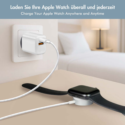 LogiLink Magnetisches kabelloses Ladegerät für Apple Watch, USB-C