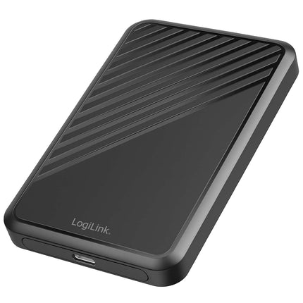 LogiLink USB-C-Gehäuse für 2,5"-SATA-Festplatten/SSDs bis zu 10 TB, 5 Gbit/s