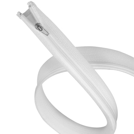 Gaine tressée LogiLink Zip 50 mm x 5 m pour gros faisceaux de câbles, blanche