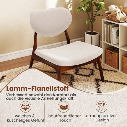Ensemble de fauteuils lounge avec table d'appoint, beige, 3 pièces