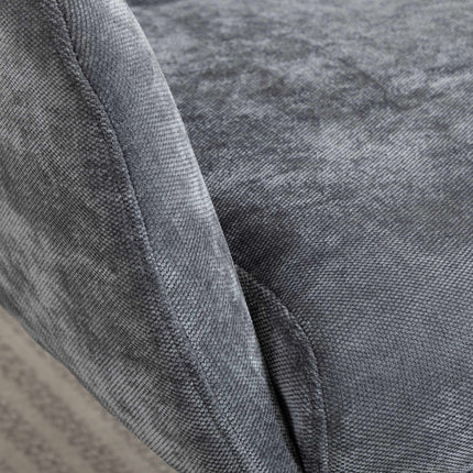 Fauteuil lounge avec repose-pieds, dossier haut, piètement en métal, gris