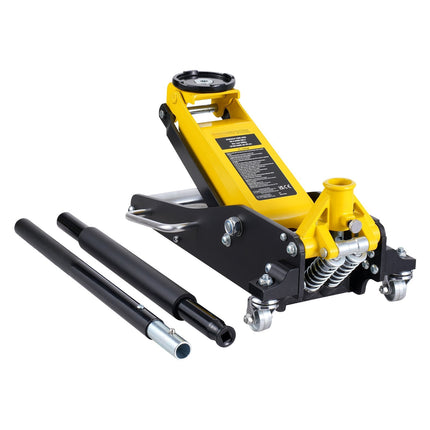 Low Profile Floor Jack, 2 Ton Aluminum, Dual Piston