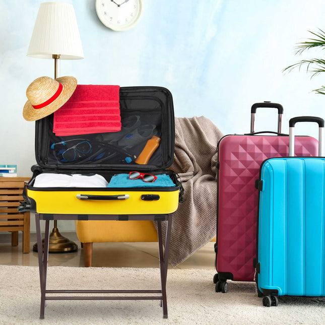 Banc à bagages en bois