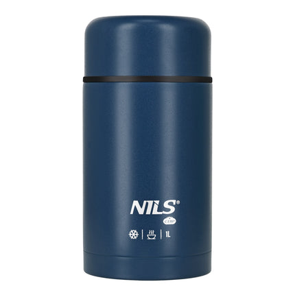 Thermos déjeuner 1000 ml, bleu, bouteille isotherme