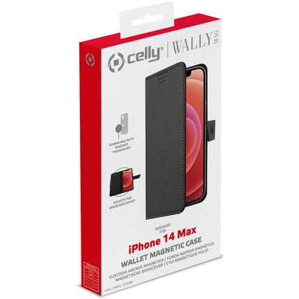 MagSafe Wallet Case iPhone 14 Max Schwarz