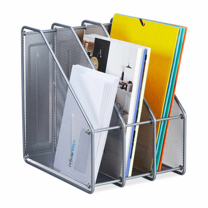 Collectionneur de magazines à 3 compartiments