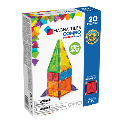 Magna-Tiles Micromags Ensemble combiné 20 pièces