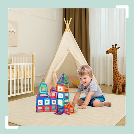 Magnetische Bausteine für Kinder – 100 Teile
