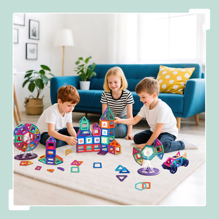 Magnetische Bausteine für Kinder – 100 Teile