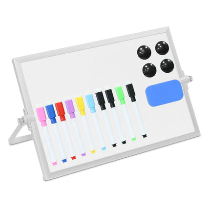 Magnetisches Schreibtisch-Whiteboard mit Markern und Magneten