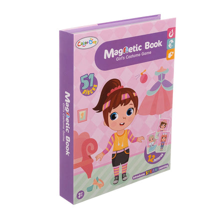Livre de puzzles magnétiques d'habillage pour enfants, 51 pièces