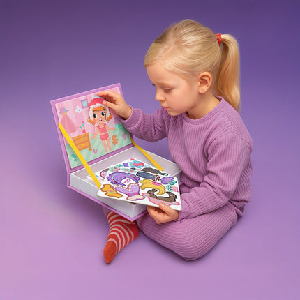 Livre de puzzles magnétiques d'habillage pour enfants, 51 pièces