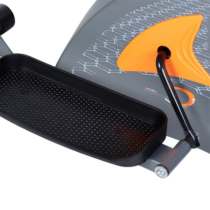 Vélo elliptique magnétique, gris - Équipement de fitness à domicile