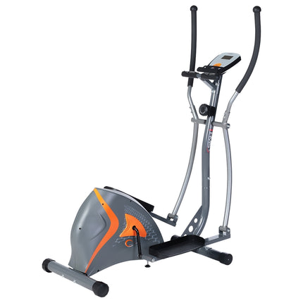 Vélo elliptique magnétique, gris - Équipement de fitness à domicile